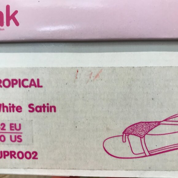 Dye-Able White Satin BLING Toe Thong Sandals, Formal Elegant Wedding Comfortable - Picture 15 of 16